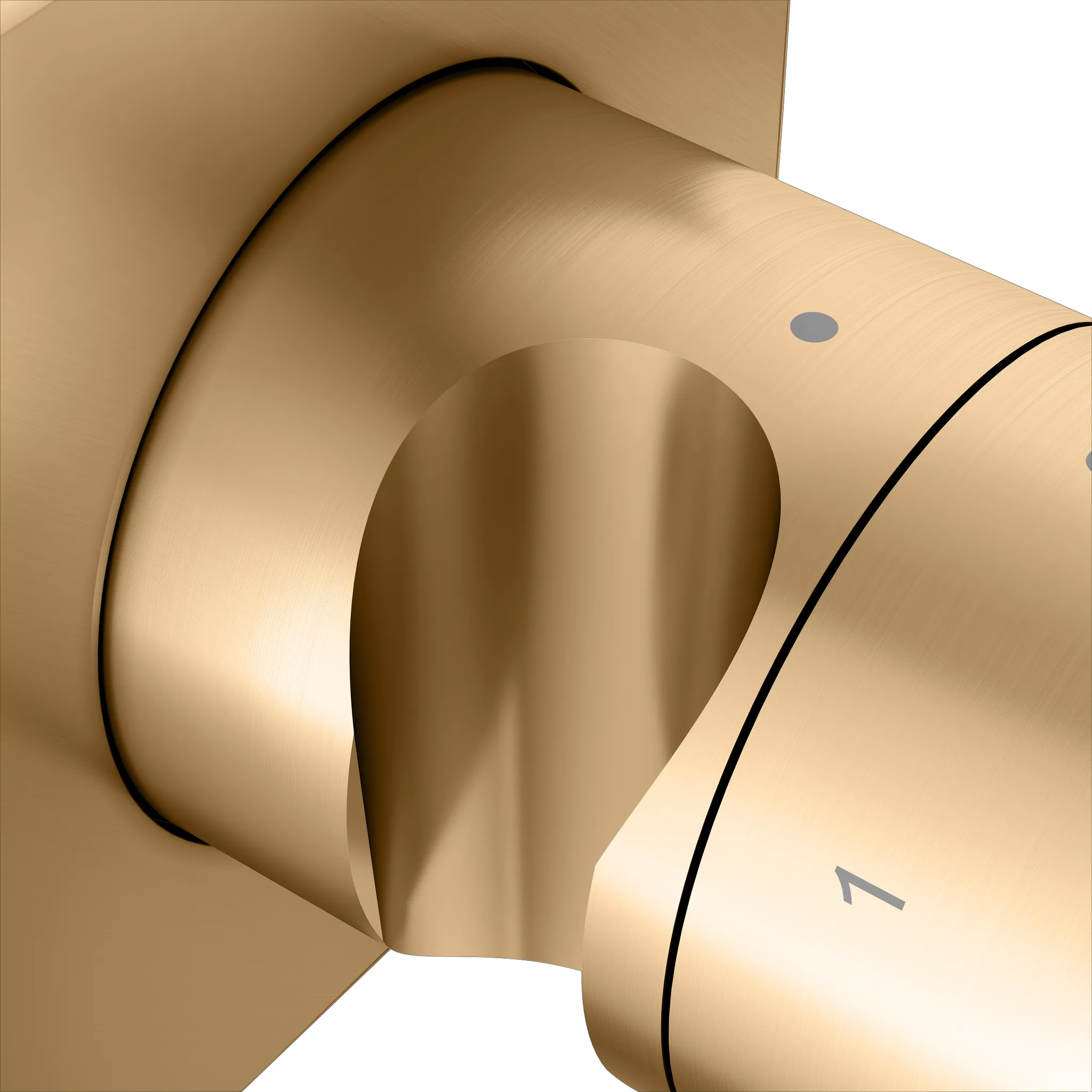 IXMO 3-Wege Ab- u. Umstellventil UP IXMO Comfort, eckig Messing gebürstet IXMO 3-Wege Ab- u. Umstellventil UP IXMO Comfort, eckig Messing gebürstet
