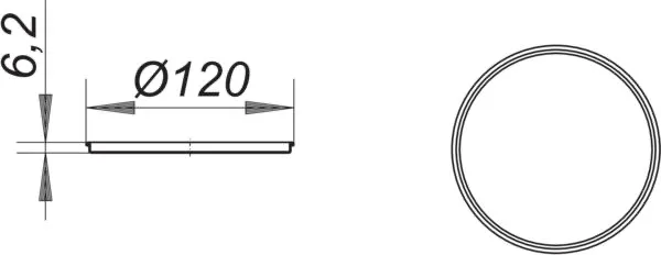 RENO-Rahmen, rund, d: 120 mm RENO-Rahmen, rund, d: 120 mm