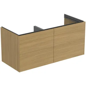 Ideal Standard Möbeldoppelwaschtischunterschrank Conca 1200x505x550mm Eiche hell