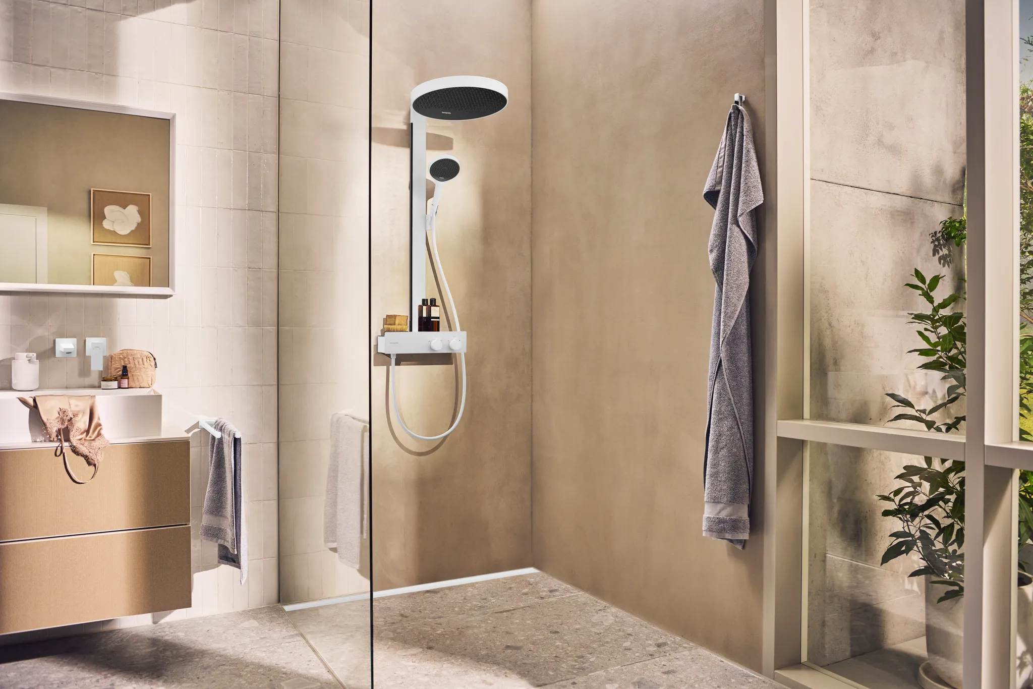 2-Loch Waschtischarmatur Unterputz Metropol F-Set langer Auslauf chrom 2-Loch Waschtischarmatur Unterputz Metropol F-Set langer Auslauf chrom