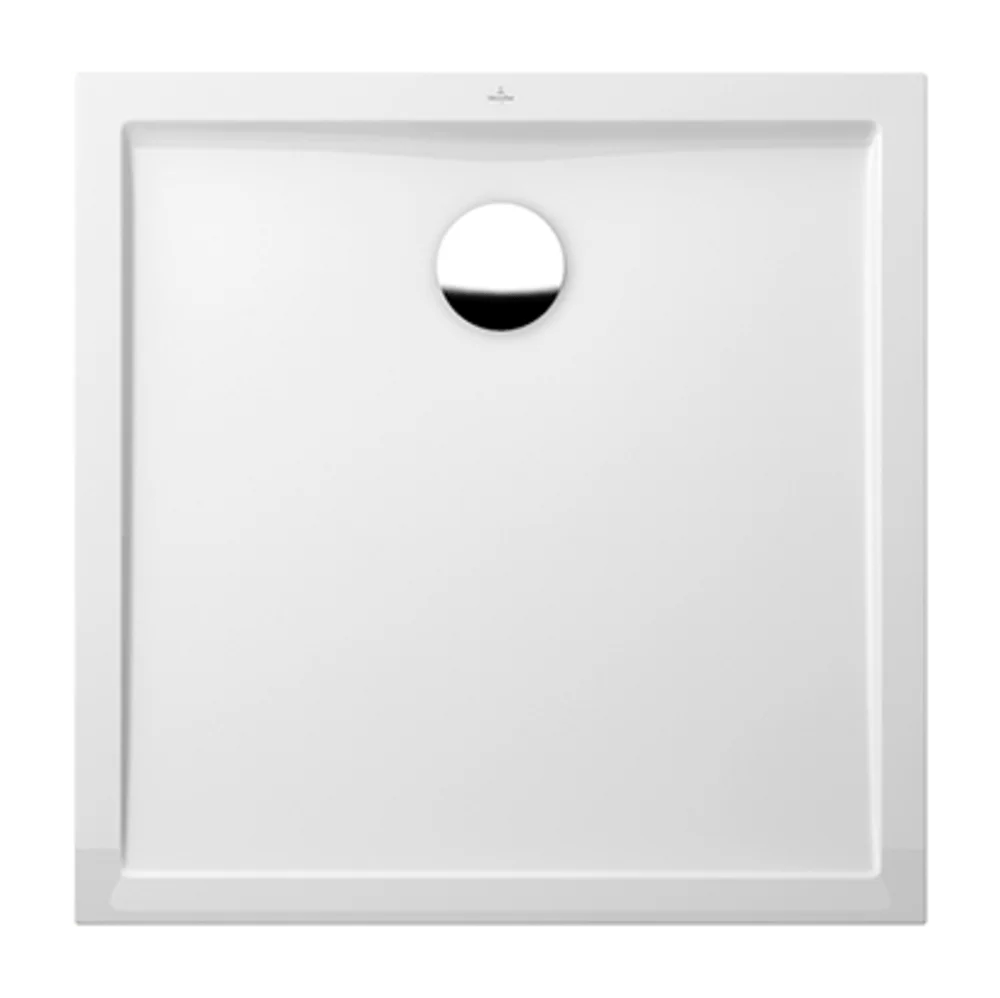 Villeroy & Boch Futurion Flat Quadratische Duschwanne UDQ0900FFL1V, 900x900x25 mm, Weiß Alpin