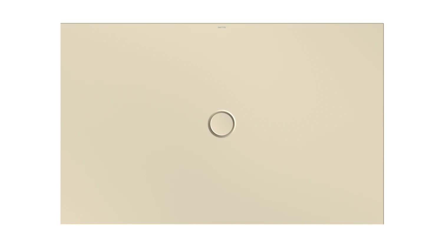 Bette rechteck Duschwanne „BetteFloor“ 1600 × 1000 mm mit BetteAntirutsch Pro, ohne Oberflächenveredelung, ohne Wannenträger, in Jasmin