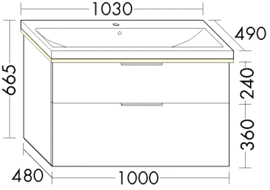 burgbad Badmöbelset Keramik-Waschtisch inkl. Waschtischunterschrank „Eqio“ 103 × 66,5 × 49 cm Griff, Chrom (230 mm), in Grau Hochglanz burgbad Badmöbelset Keramik-Waschtisch inkl. Waschtischunterschrank „Eqio“ 103 × 66,5 × 49 cm Griff, Chrom (230 mm), in Grau Hochglanz