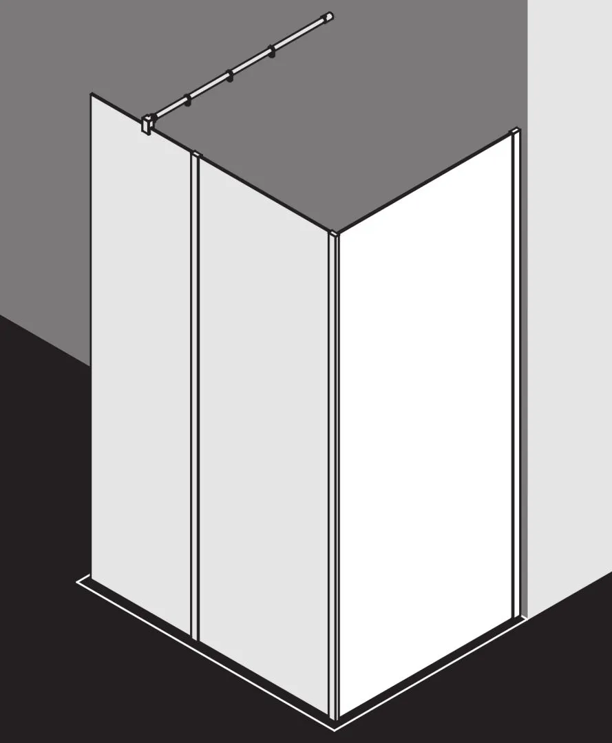 Kermi Duschdesign Walk-In-Duschkabine „WALK-IN XB“ Glas Klar, Profile Silber Mattglanz, BV: 780 - 800 mm WE: 785 - 805 mm H: 2000 mm Kermi Duschdesign Walk-In-Duschkabine „WALK-IN XB“ Glas Klar, Profile Silber Mattglanz, BV: 780 - 800 mm WE: 785 - 805 mm H: 2000 mm