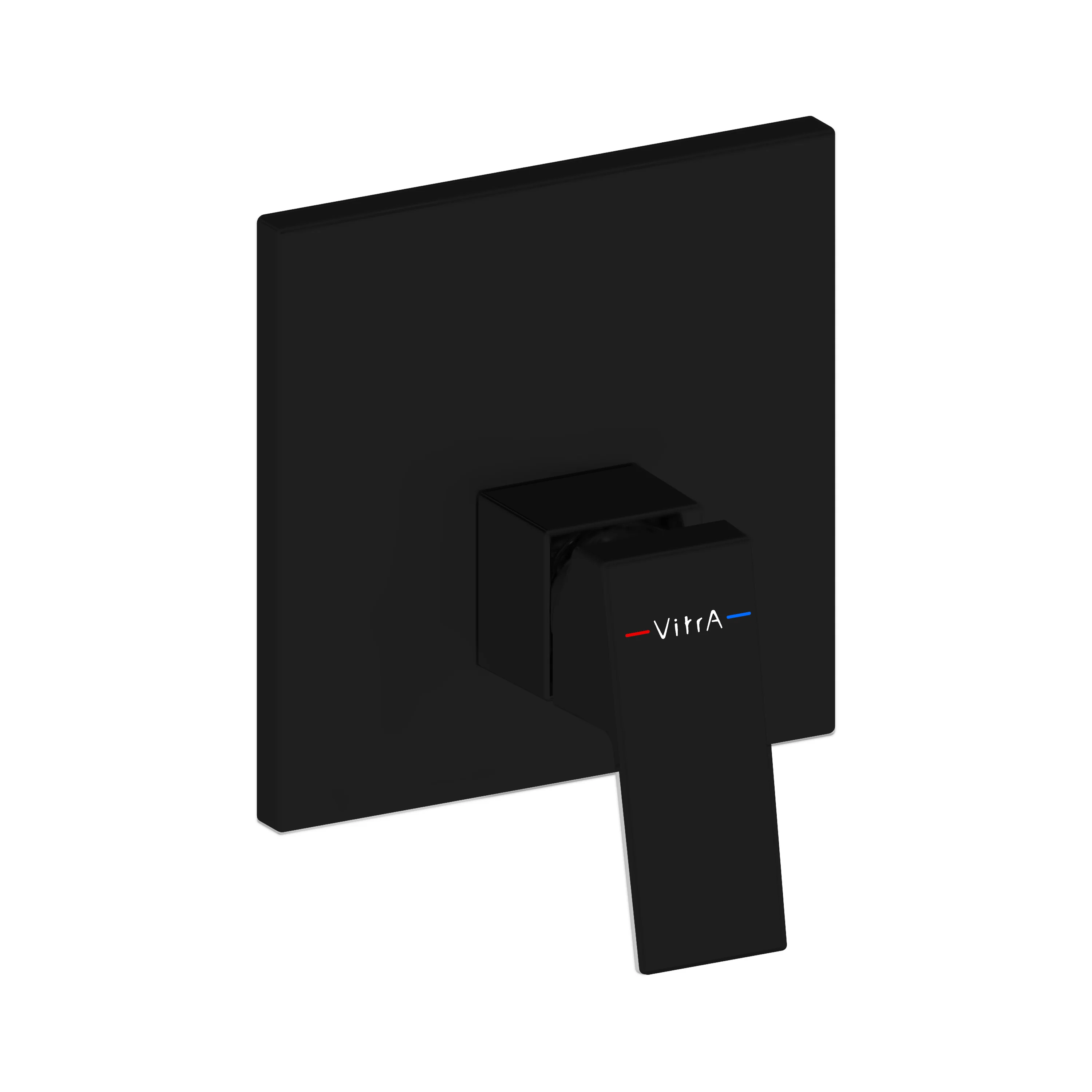 Minimax Square Einhebel-Brausearmatur V-Box Unterputzmontage Schwarz Matt