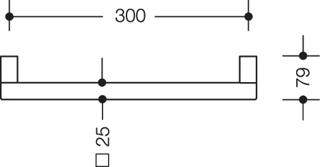 HEWI Haltegriff System 100 PG70, Chrom HEWI Haltegriff System 100 PG70, Chrom