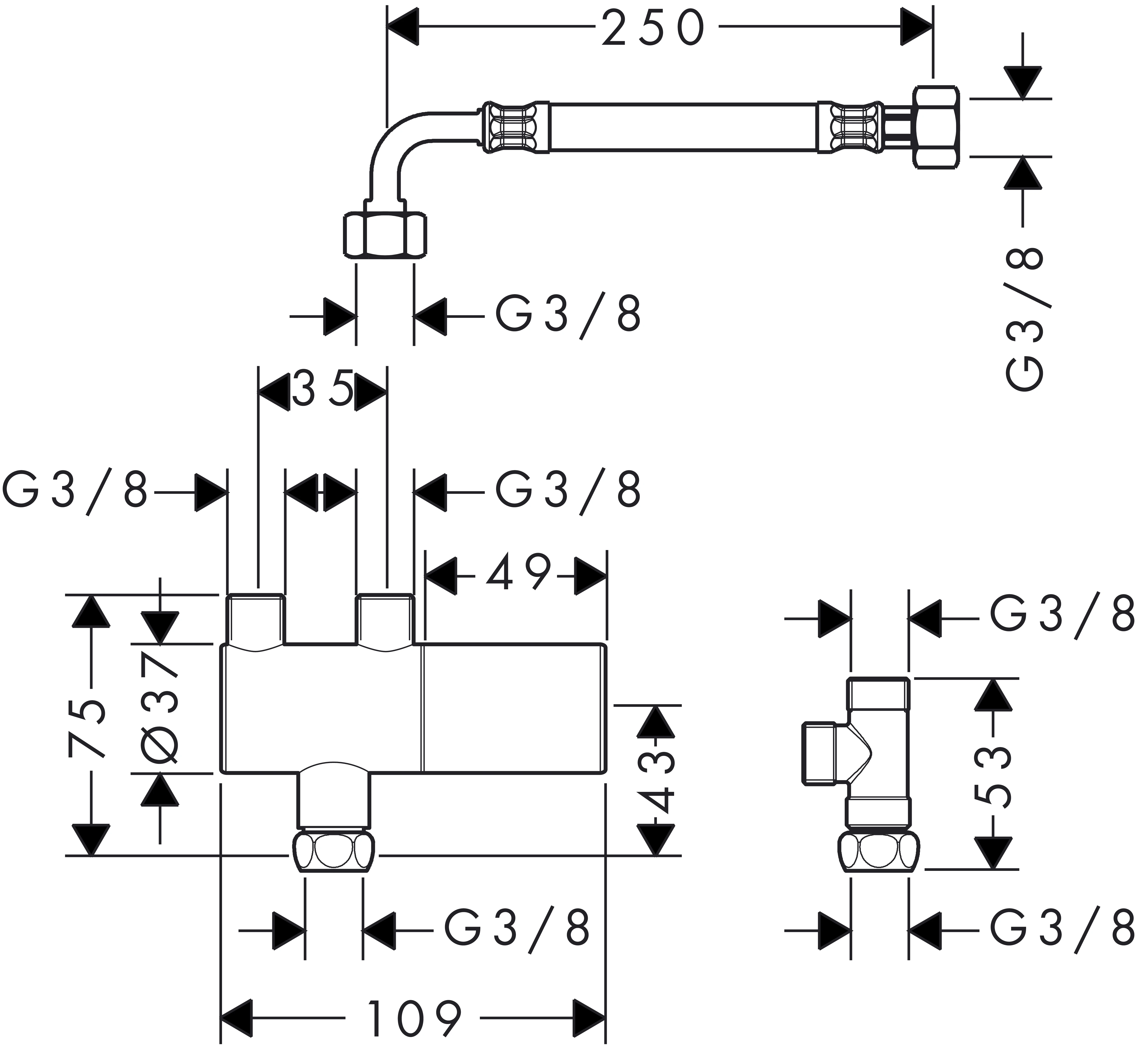 Untertischthermostat Aufputz