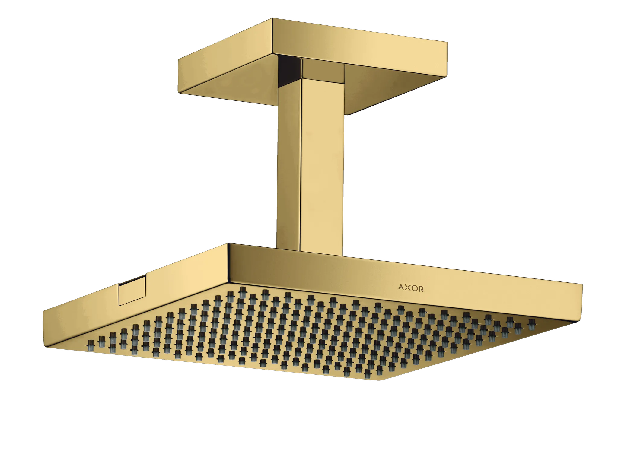 Hansgrohe AXOR ShowerSolutions Kopfbrause 1jet mit Deckenanschluss, Polished Gold Optic, 240 x 240 mm, RainAir Strahl, 12 l/min Durchfluss Hansgrohe AXOR ShowerSolutions Kopfbrause 1jet mit Deckenanschluss, Polished Gold Optic, 240 x 240 mm, RainAir Strahl, 12 l/min Durchfluss