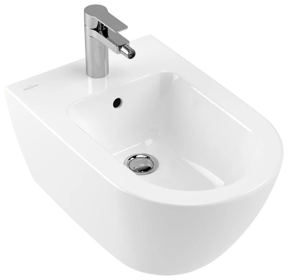 Villeroy & Boch Bidet Subway 2.0 390-1 Oval wandhängend Weiß Alpin