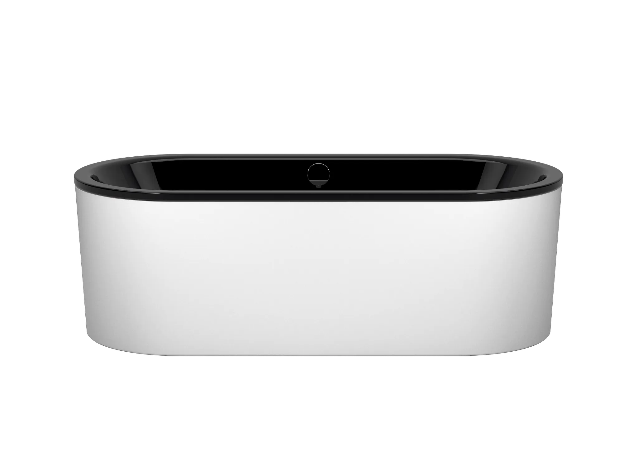 Kaldewei Badewanne „Classic Duo Oval“ freistehend oval 180 × 80 cm, ohne Grifflochbohrungen in schwarz