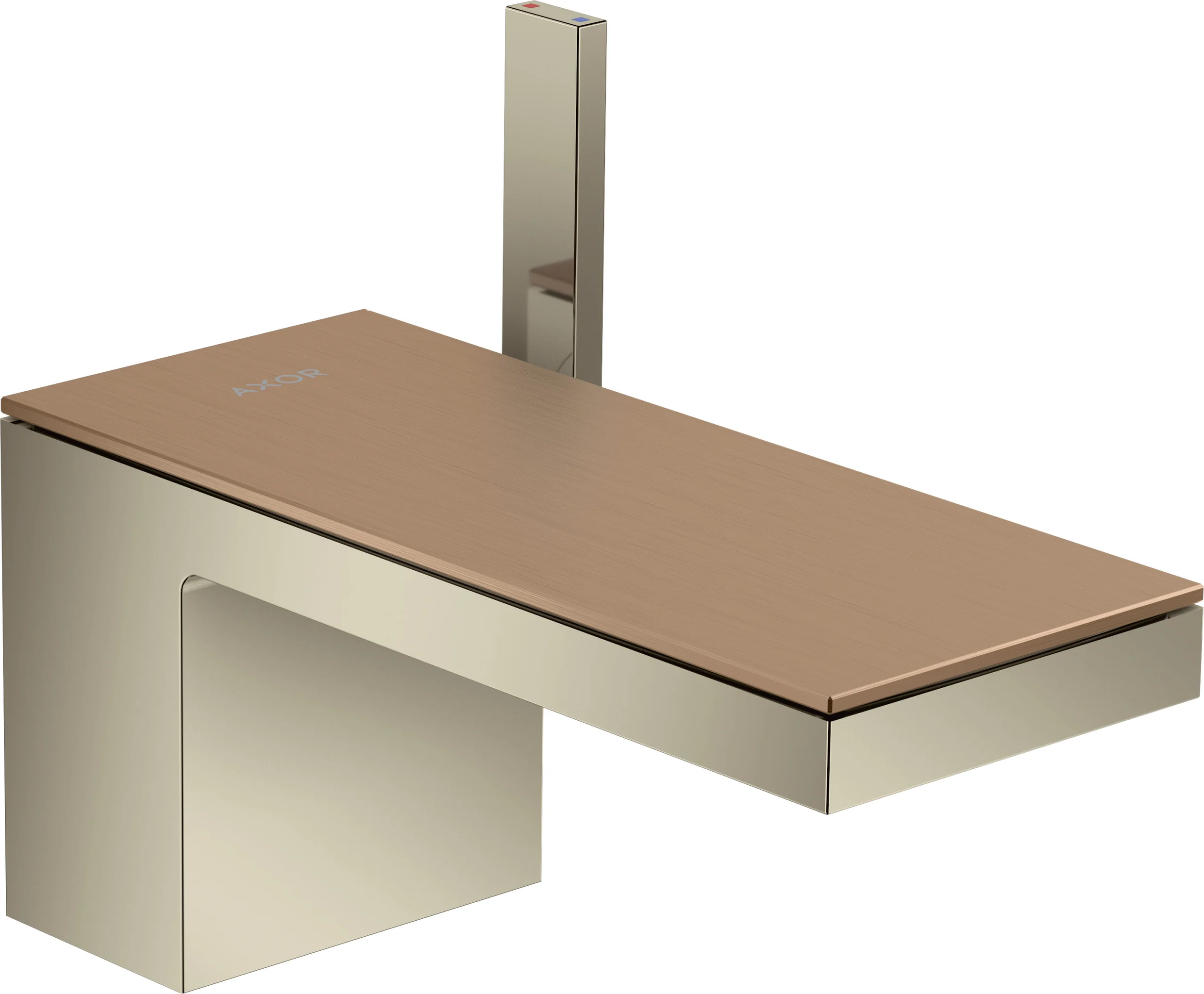 Hansgrohe AXOR MyEdition Platte 200 mm Metall Brushed Red Gold abnehmbar