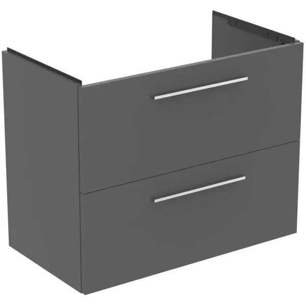 Ideal Standard i.life A Möbelwaschtischunterschrank 800x440x630 mm Quarzgrau matt 2 Auszüge Softclose