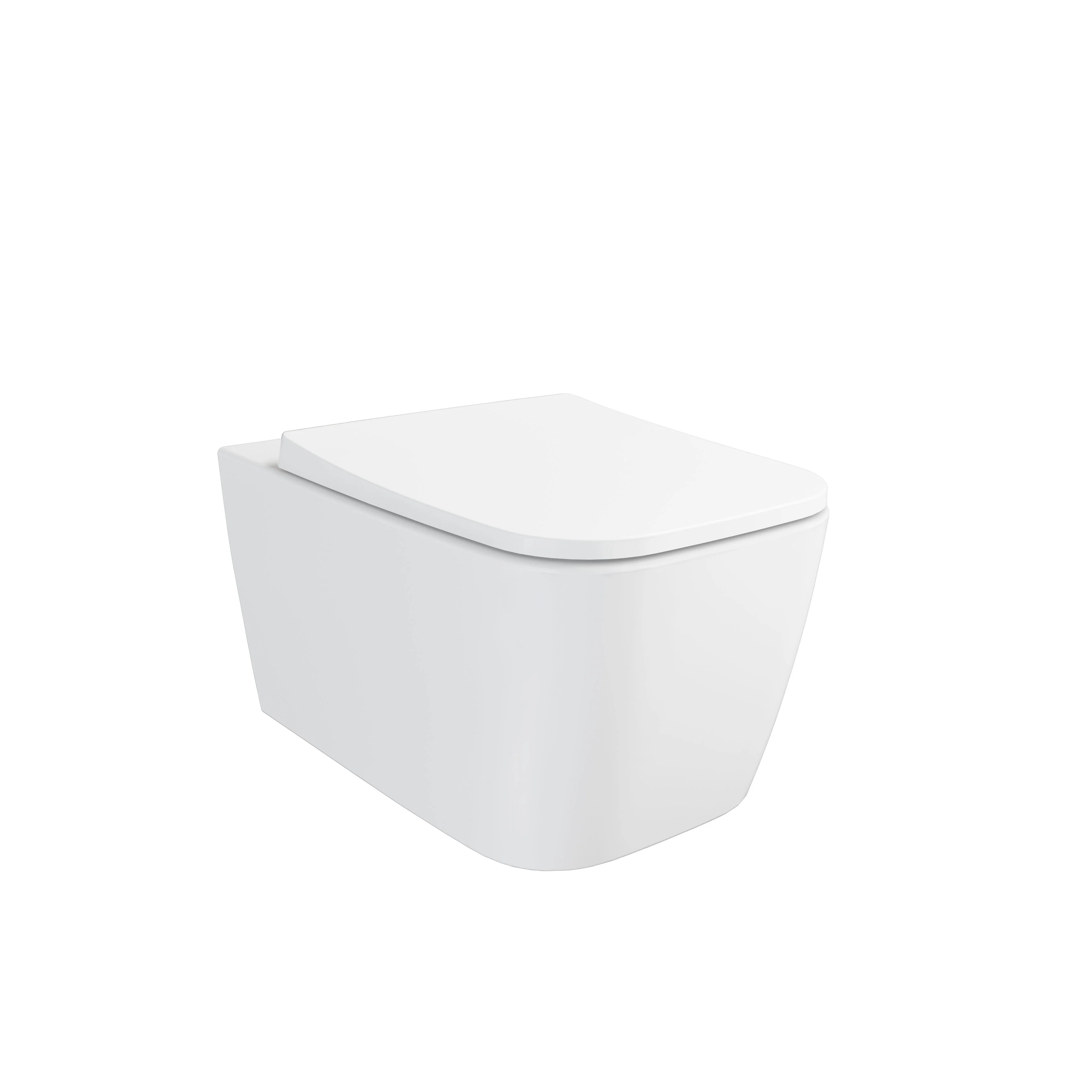 New Metropole Square QuantumFlush Wand-WC spülrandlos Edelweiß mit Oberflächenveredelung Clean New Metropole Square QuantumFlush Wand-WC spülrandlos Edelweiß mit Oberflächenveredelung Clean