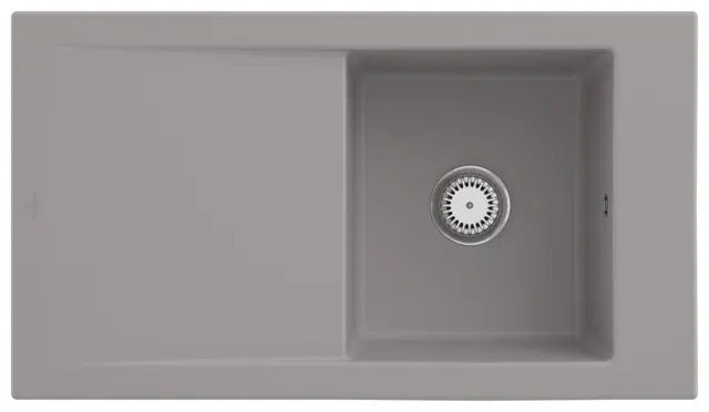 Villeroy & Boch Einbau-Küchenspülbecken „Timeline“ 50 900 × 510 × 220 mm in Fossil Villeroy & Boch Einbau-Küchenspülbecken „Timeline“ 50 900 × 510 × 220 mm in Fossil