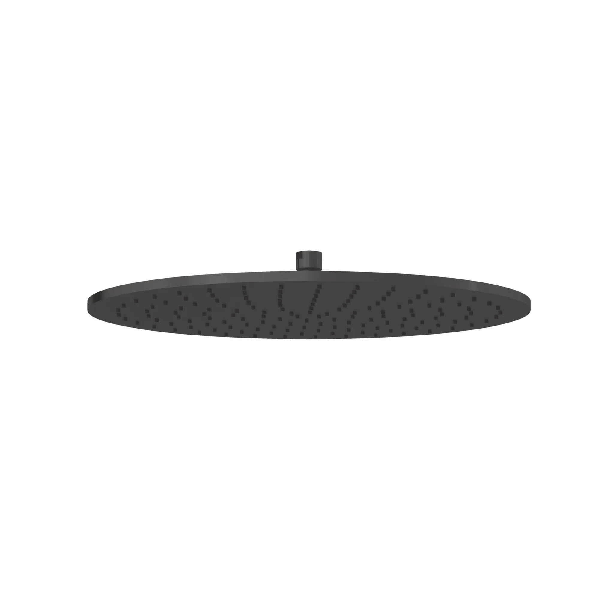 Kludi A-QA Tellerkopfbrause 400 mm Brushed Gunmetal PVD - 23 l/min Durchfluss bei 3 bar, G1/2 Anschluss, Kugelgelenk, Siebdichtung