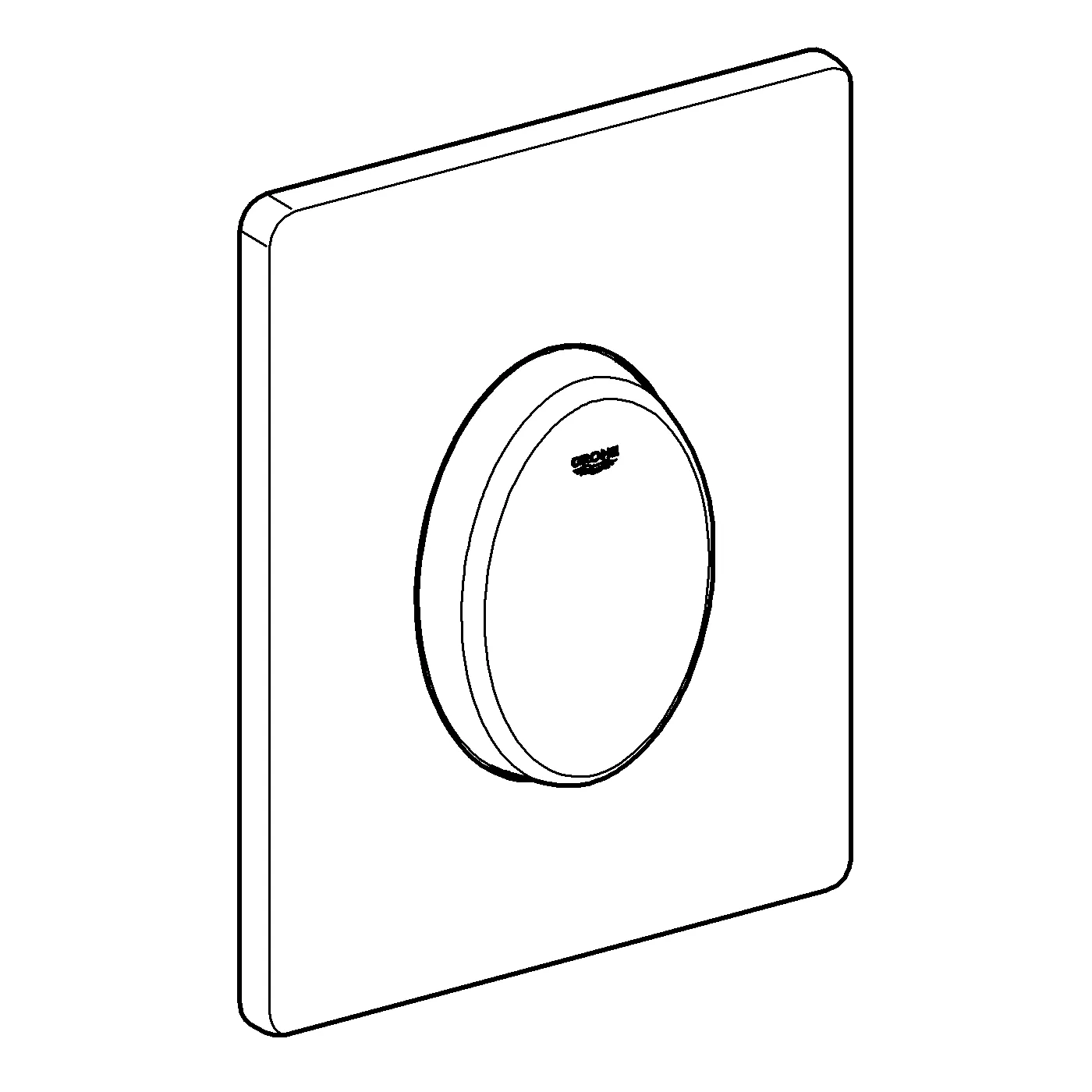 Grohe Skate Air WC-Betätigung 38564, Abdeckplatte für 1-Mengen-Betätigung, senkrechte Montage, 156 x 197 mm, alpinweiß Grohe Skate Air WC-Betätigung 38564, Abdeckplatte für 1-Mengen-Betätigung, senkrechte Montage, 156 x 197 mm, alpinweiß