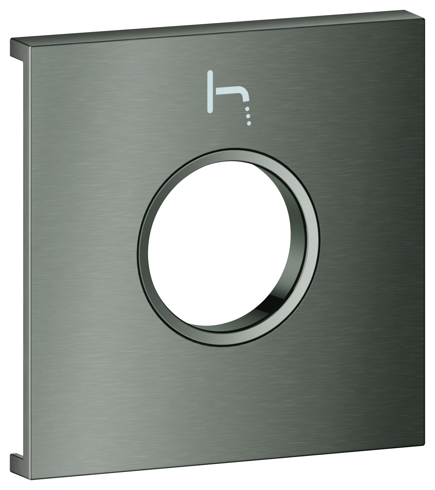Metallplatte Grohtherm Aqua Tiles 107170, Symbol Auslauf, für Grohtherm Aqua Tiles Unterputz-Thermostate, chrom