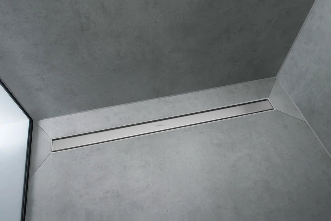 Hansgrohe RainDrain Match Duschrinne 800 mm mit höhenverstellbarem Rahmen, Edelstahl gebürstet Hansgrohe RainDrain Match Duschrinne 800 mm mit höhenverstellbarem Rahmen, Edelstahl gebürstet
