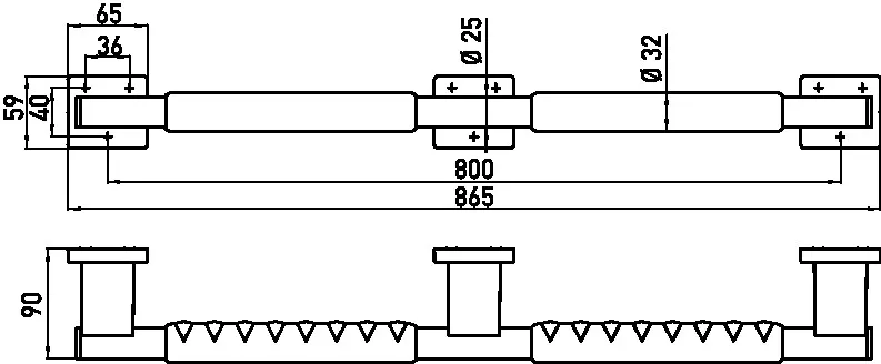 emco Haltegriff „system 2“ mit rutschhemmender Ummantelung in chrom / schwarz emco Haltegriff „system 2“ mit rutschhemmender Ummantelung in chrom / schwarz