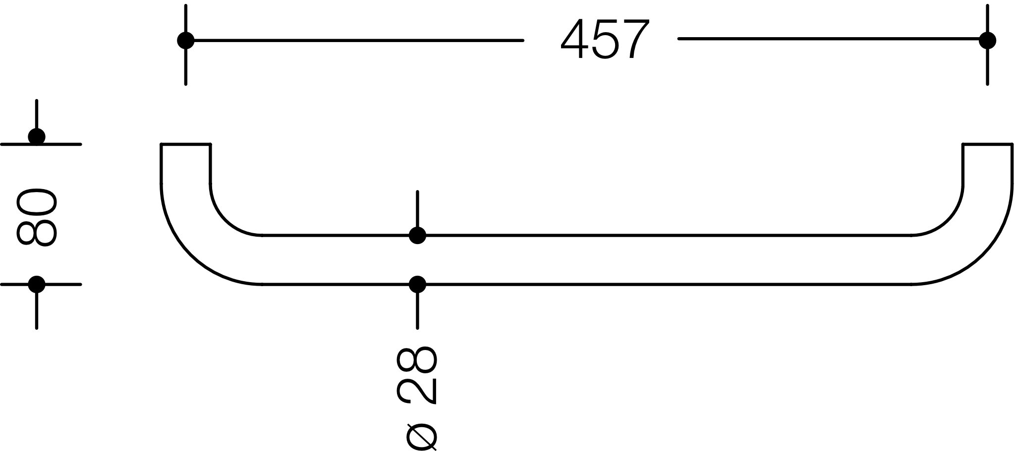 HEWI Handtuchhalter „Serie 477“ 48,5 cm