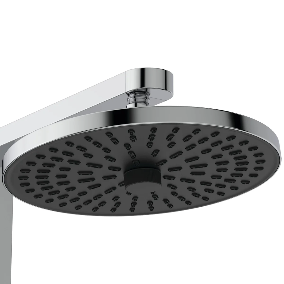 Ideal Standard Ceratwist Alu+ Duschsystem, Chrom, Aufputz, 100% recyceltes Aluminium, 2 Strahlarten Hand- und Kopfbrause