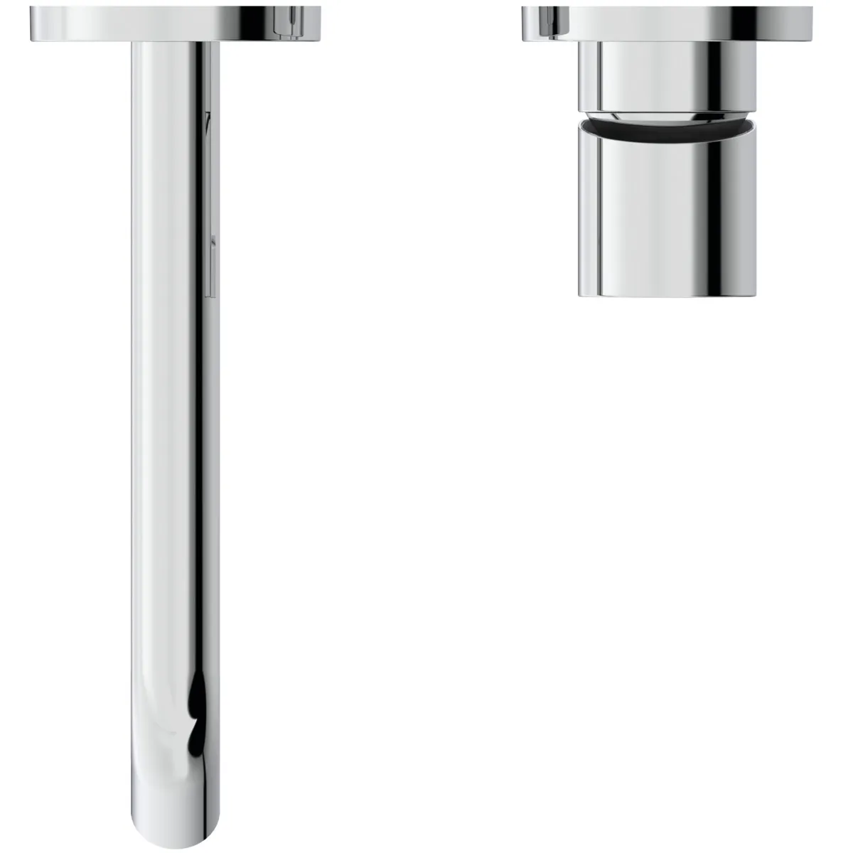 Wand-Waschtischarmatur Joy, Bausatz 2, runde Rosette, Ausladung 180mm, Brushed Gold Wand-Waschtischarmatur Joy, Bausatz 2, runde Rosette, Ausladung 180mm, Brushed Gold