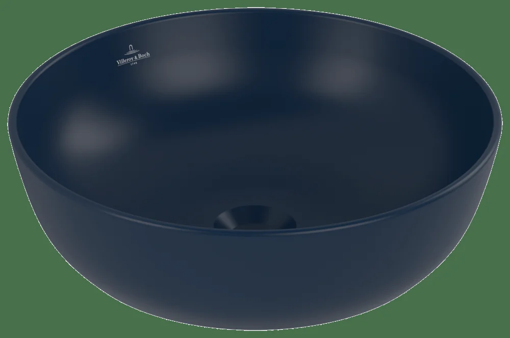 Villeroy & Boch Artis Aufsatzwaschbecken TitanCeram 430x430mm Rund Nightfall CeramicPlus