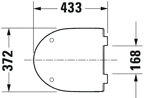 Duravit WC-Sitz Compact „No.1“ 36,9 × 43,3 × 4,2 cm in, Soft Closing, Scharniere Edelstahl