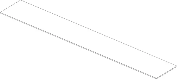 Ideal Standard Conca Waschtischplatte ohne Ausschnitt, Eiche geflammt, 2387x373mm Ideal Standard Conca Waschtischplatte ohne Ausschnitt, Eiche geflammt, 2387x373mm