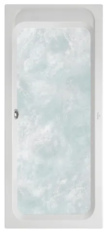 Villeroy & Boch Whirlwanne „Architectura“ mit Whirlsystem „Hydropool Entry“ rechteck 180 × 80 cm, Mittelablauf