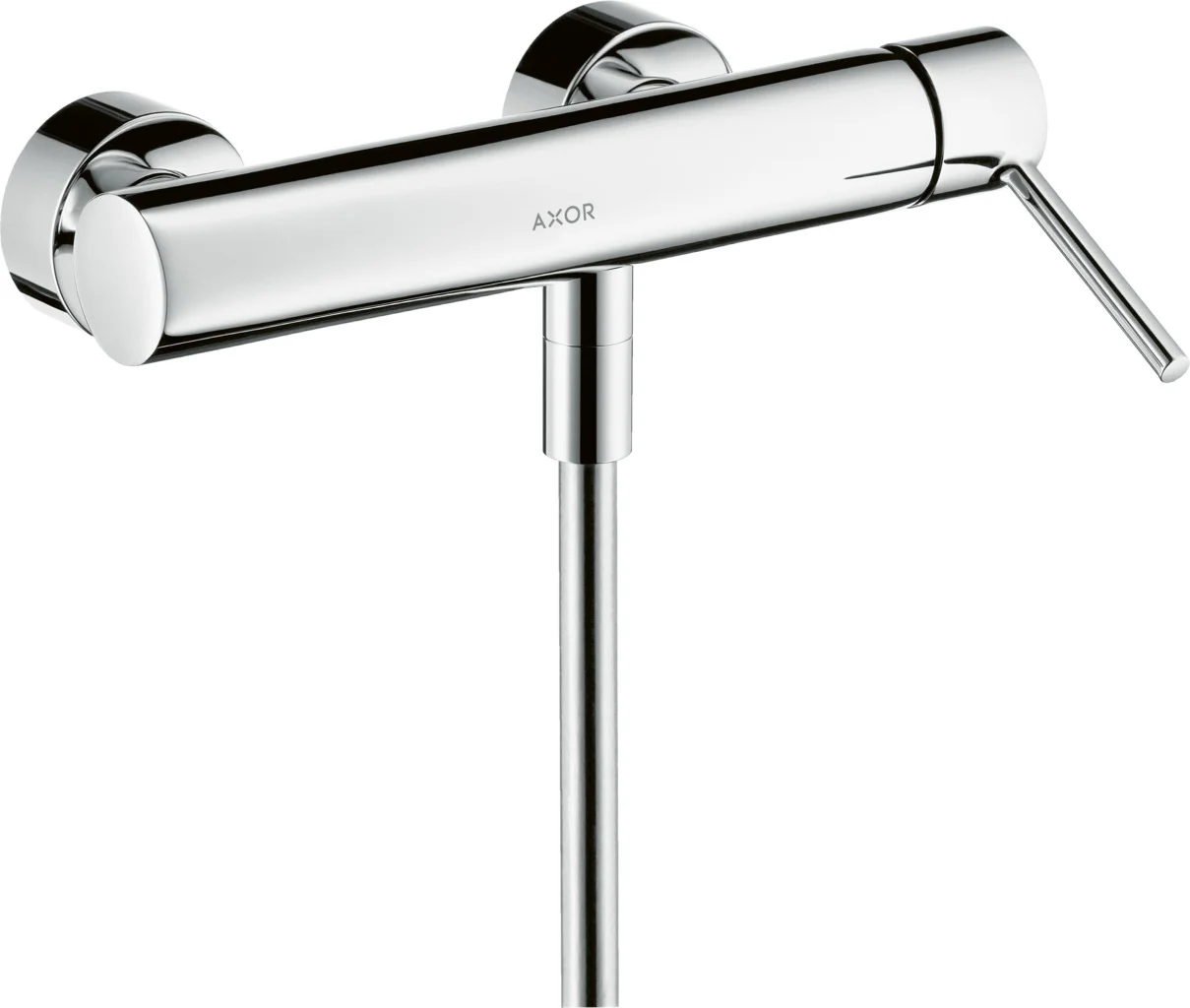 Hansgrohe AXOR Starck Einhebel-Brausemischer Aufputz, Chrom, DN15, Keramikmischsystem, einstellbare Temperaturbegrenzung, Rückflussverhinderer, Schalldämpfer