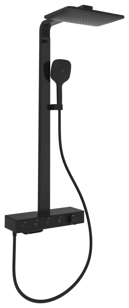 Villeroy & Boch Infinity Showers Duschsystem TVS110005000, 413x1055x561mm, Eckig, Wandmontage, K5 Matt Black