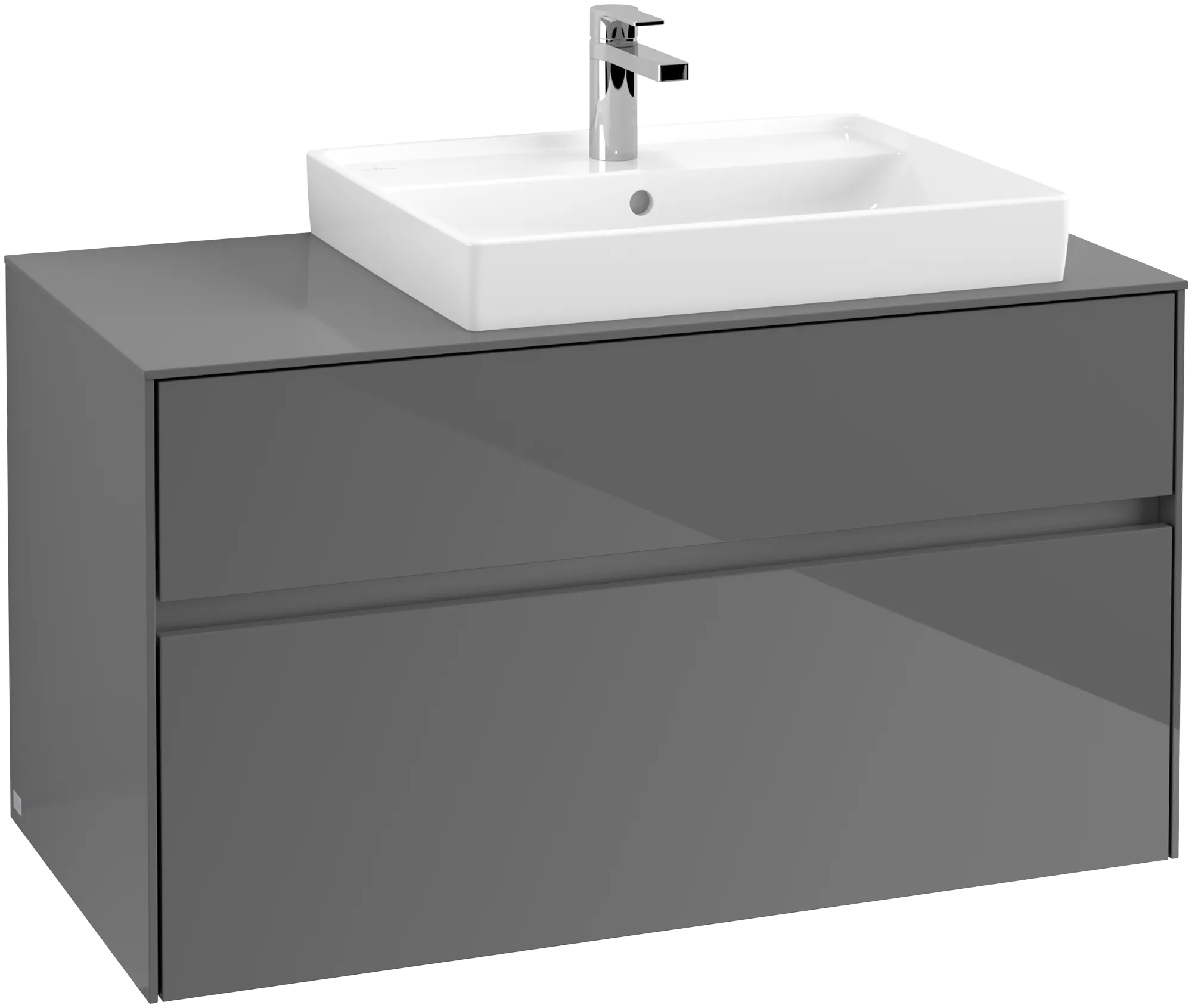Villeroy & Boch Collaro Waschbeckenunterschrank C01800 1000x548x500mm Glossy Grey