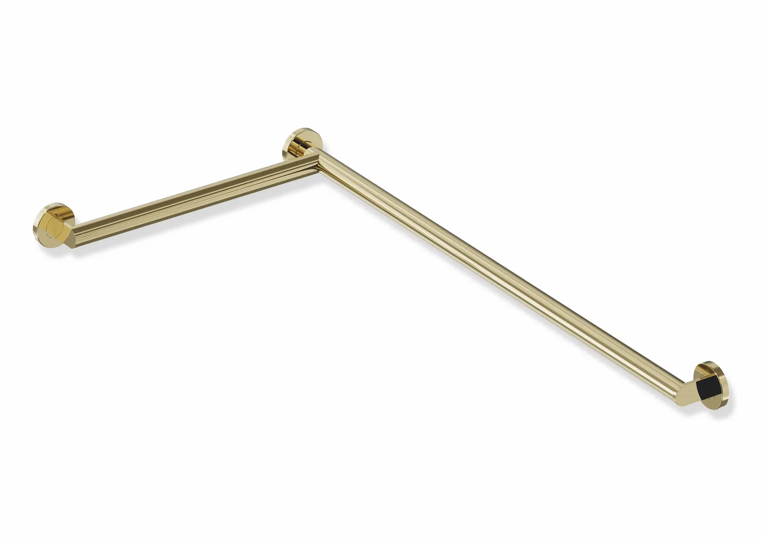 Dusch-, WannenhandlaufEdelstahl, PVD, waagerechte Längen 947 x 495 mm, 70 mm tief, Stangendurchmesser 32 mm, Ausführung links, in Farbe CK (Messing glänzend) Dusch-, WannenhandlaufEdelstahl, PVD, waagerechte Längen 947 x 495 mm, 70 mm tief, Stangendurchmesser 32 mm, Ausführung links, in Farbe CK (Messing glänzend)