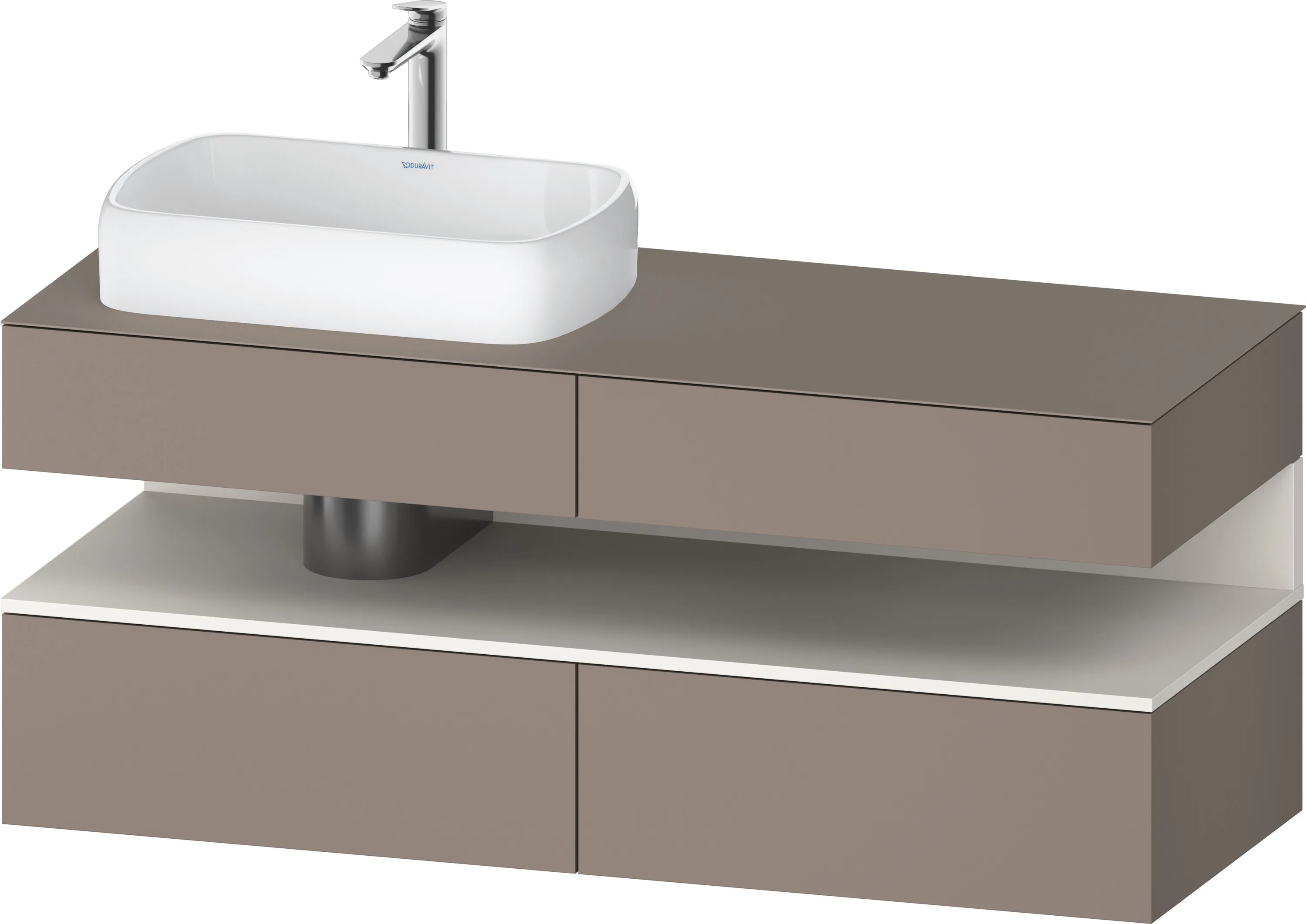 Duravit Waschtischunterschrank wandhängend „Qatego“ 140 × 60 × 55 cm