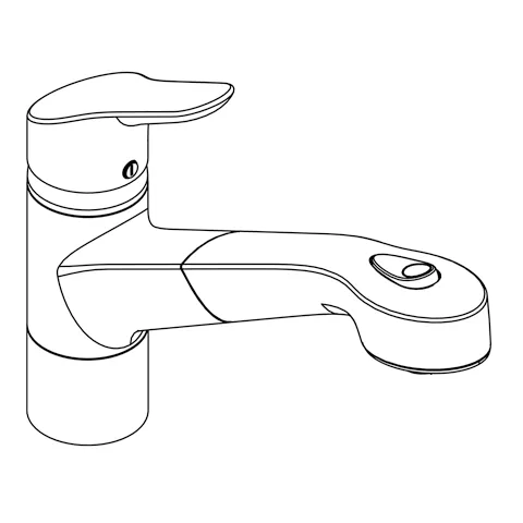 Kludi OBJEKTA Spültisch-EHM DN 10 herausz. Brause chrom Kludi OBJEKTA Spültisch-EHM DN 10 herausz. Brause chrom