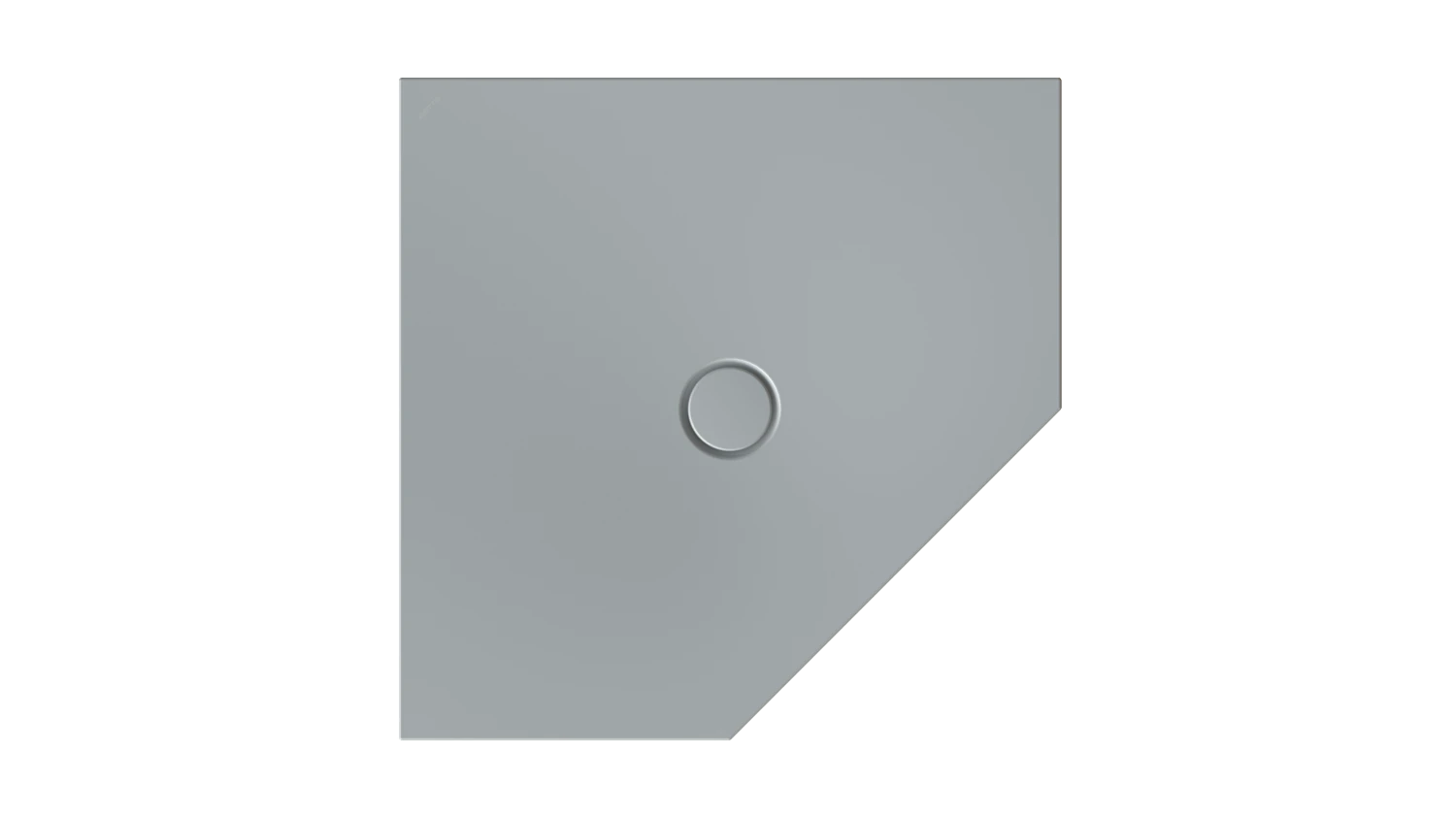 Bette fünfeck Duschwanne „BetteFloor Caro“ 90 × 90 cm in Quartz
