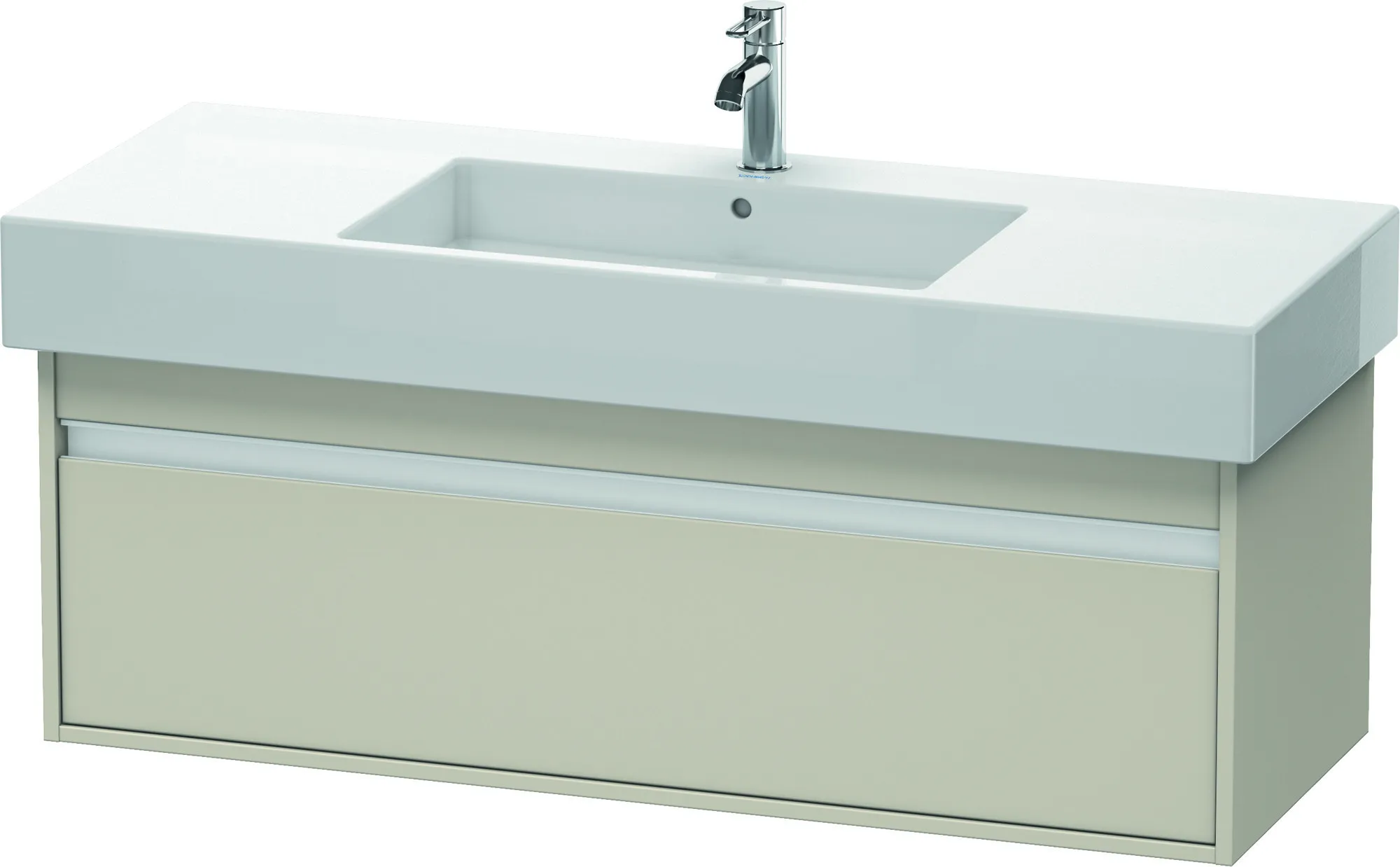 Duravit Waschtischunterschrank wandhängend „Ketho“ 120 × 41 × 45,5 cm Taupe Matt