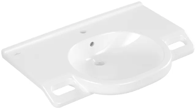 Villeroy & Boch Wandwaschtisch „ViCare“ 810 × 560 × 185 mm, mit Hahnlochbohrung