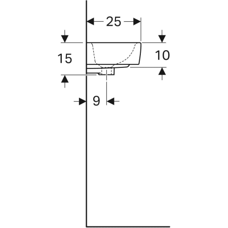 Handwaschtisch „Renova Plan“ in weiß alpin