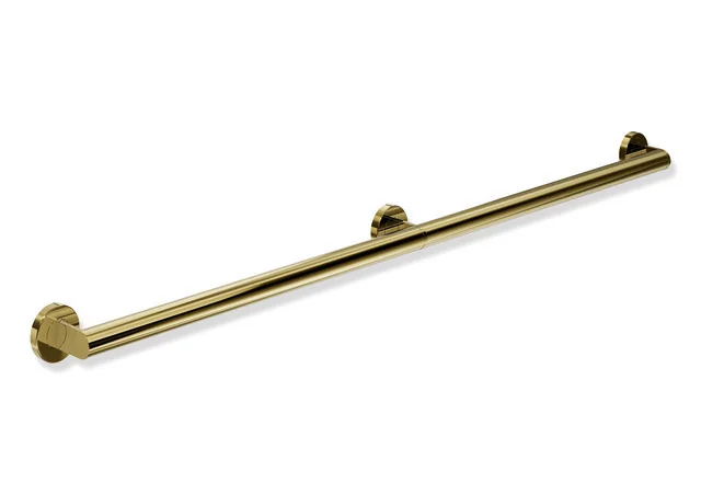 HEWI Haltegriff System 900, Edelstahl PVD gold glänzend, Achsmaß 1220 mm, Tiefe 70 mm, Stangendurchmesser 32 mm