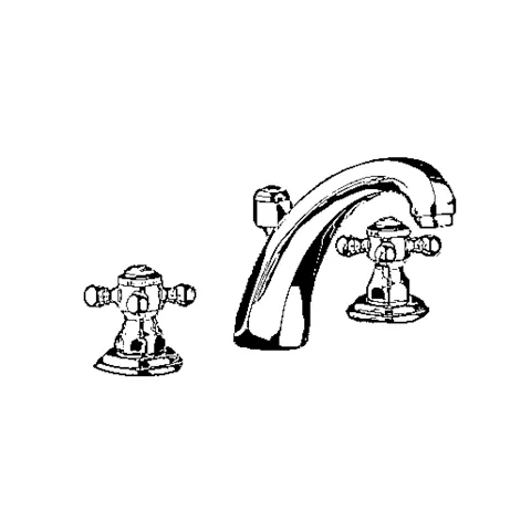 1926 Waschtischarmatur Dreilochmontage, Ausladung 150 mm, chrom, W270 1926 Waschtischarmatur Dreilochmontage, Ausladung 150 mm, chrom, W270