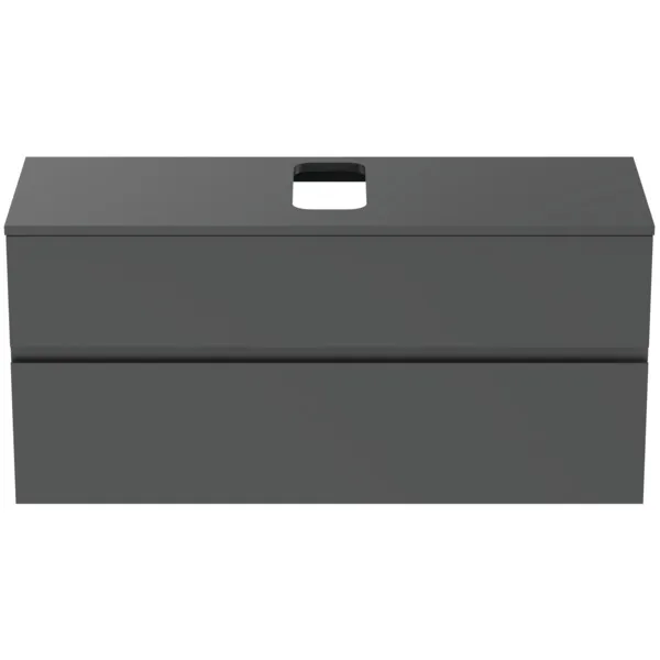 Ideal Standard Waschtischunterschrank „Finesse“ 120,2 × 55,8 × 44 cm Anthrazit matt lackiert Ideal Standard Waschtischunterschrank „Finesse“ 120,2 × 55,8 × 44 cm Anthrazit matt lackiert