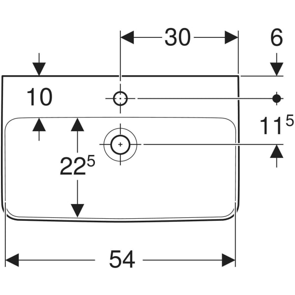Eckwaschtisch „Renova Compact“, rechteckig, mit Überlauf 60 × 37 cm in weiß alpin Eckwaschtisch „Renova Compact“, rechteckig, mit Überlauf 60 × 37 cm in weiß alpin
