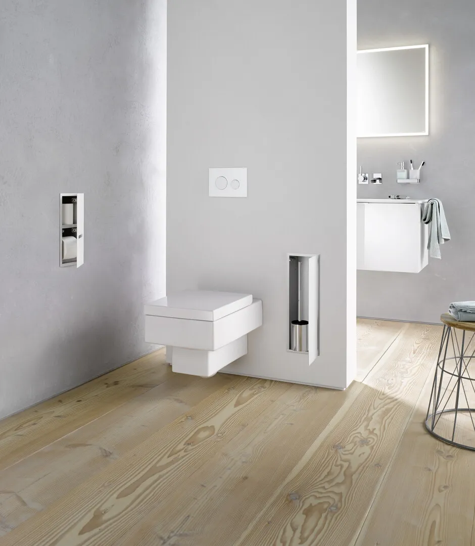 emco Toilettenbürstengarnitur-Modul „asis module 2.0“ 17 × 49,7 × 15,62 cm in optiwhite emco Toilettenbürstengarnitur-Modul „asis module 2.0“ 17 × 49,7 × 15,62 cm in optiwhite