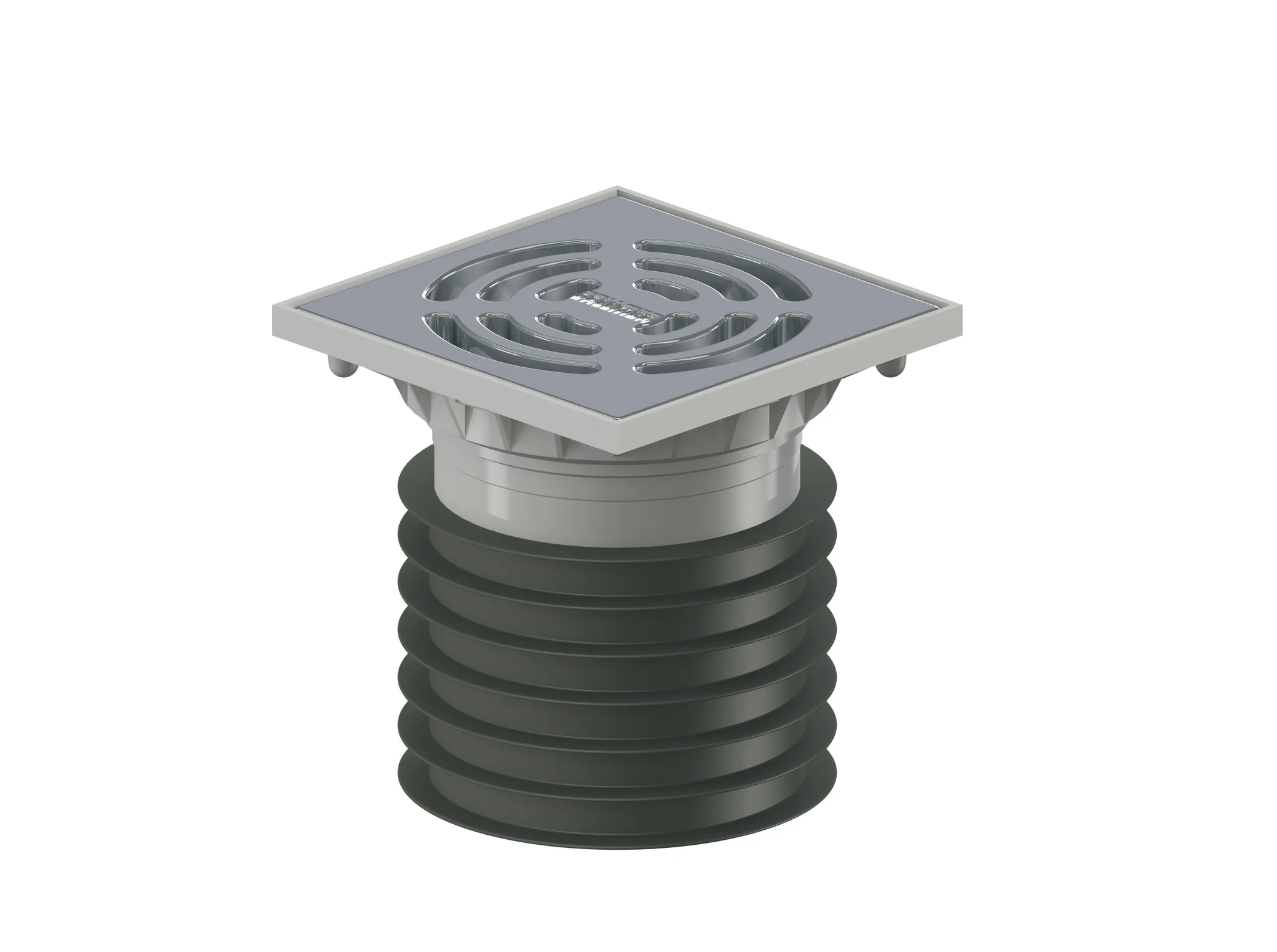 Bodenablauf Pronto K Alu, DN 100, 120 x 120 mm