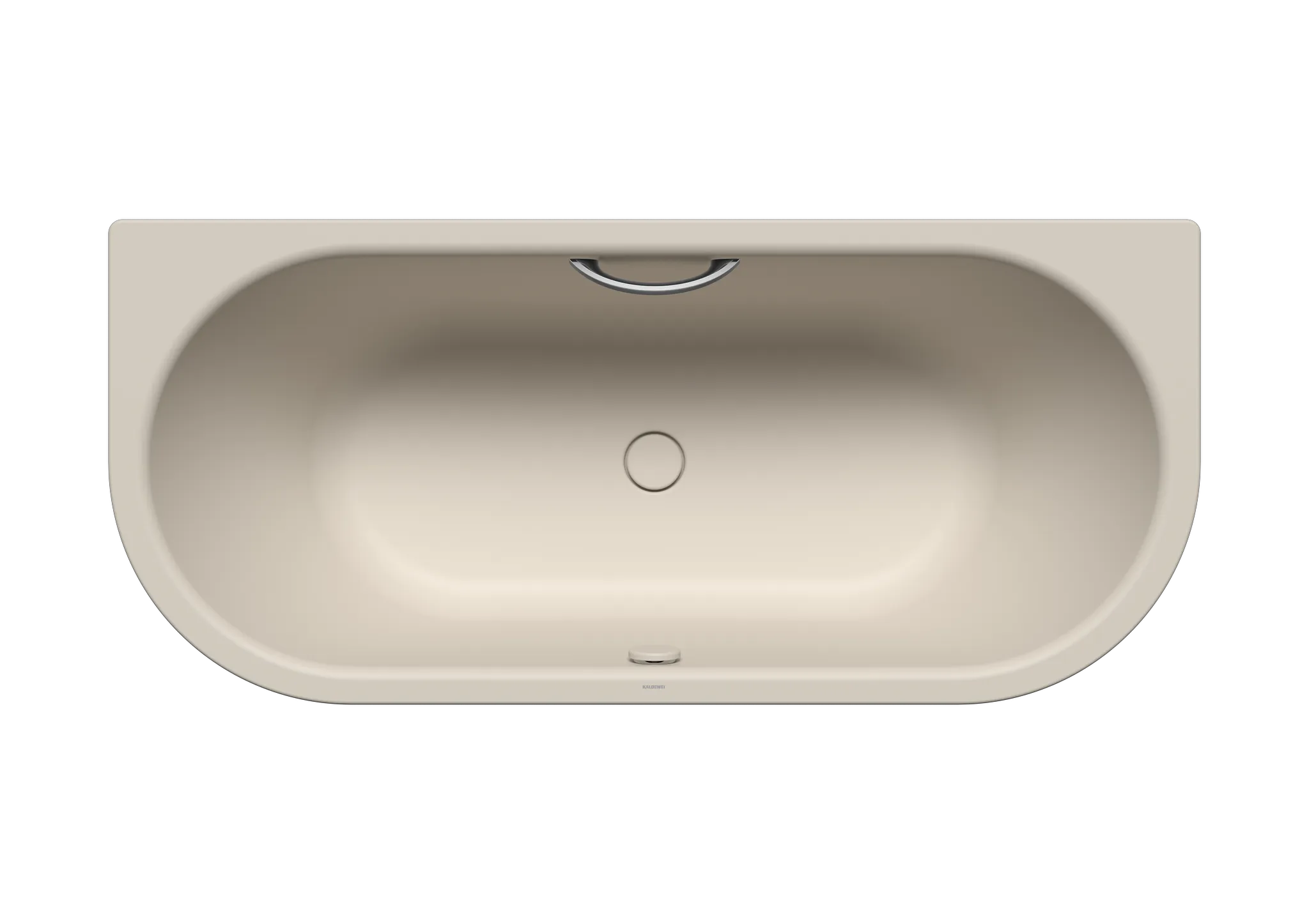 Kaldewei Badewanne „Centro Duo 2“ vorwand 170 × 75 cm, mit Grifflochbohrungen mit Überlaufbohrung, in warm grey 10