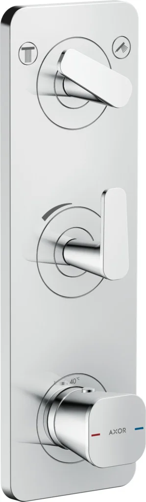 Hansgrohe AXOR Citterio C Thermostatmodul 380/120 UP FS Chrom, 2 Verbraucher, DN20, max. Durchfluss 30 l/min bei 3 bar