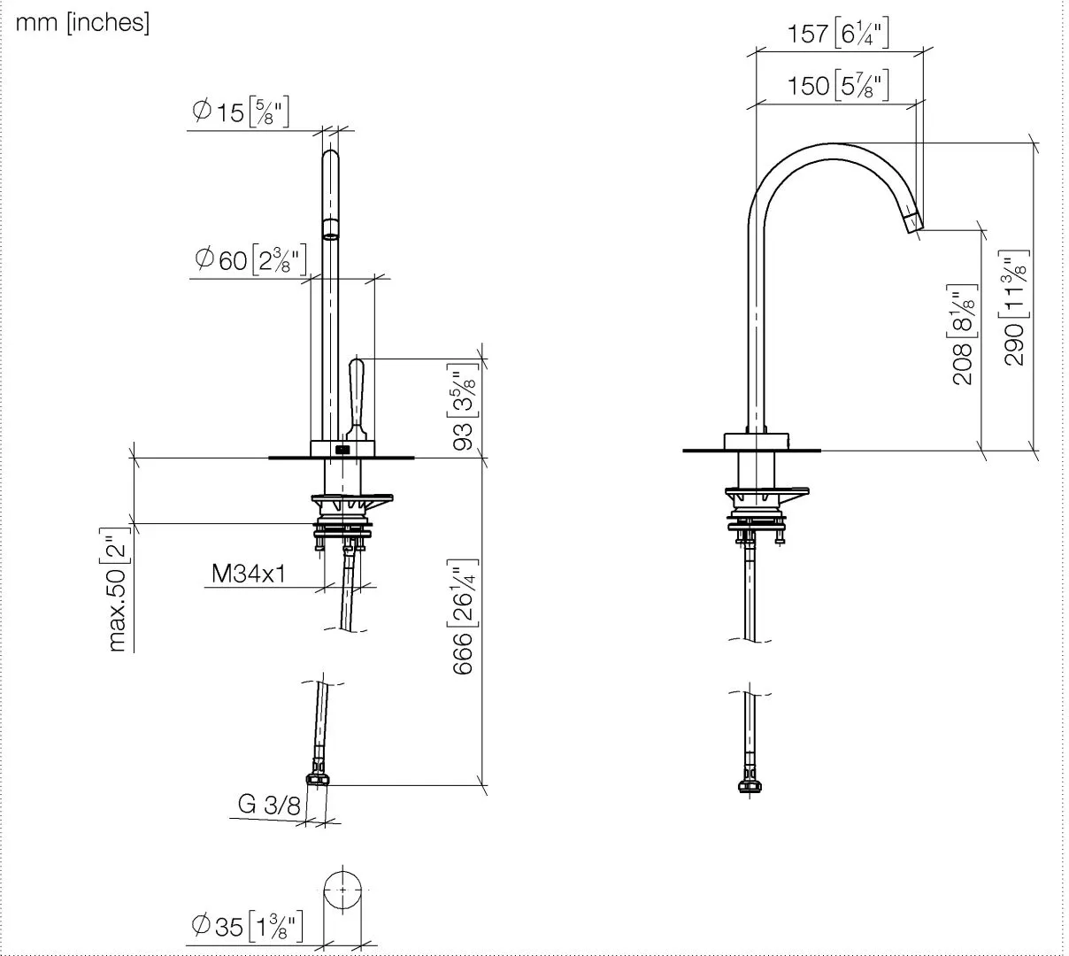 COLD WATER DISPENSER VAIA Chrom COLD WATER DISPENSER VAIA Chrom