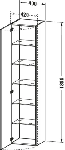 Duravit Hochschrank „DuraStyle“ 40 × 180 × 36 cm